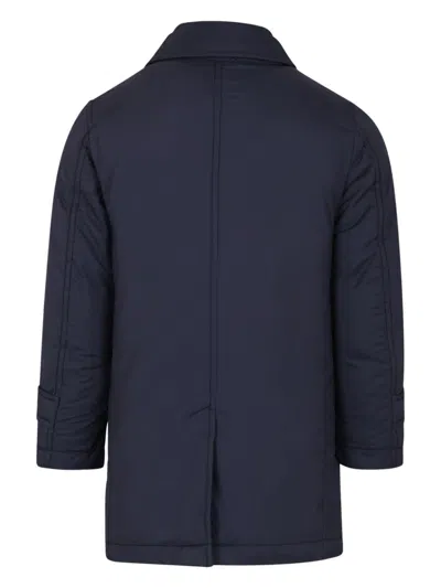 Herno Blue Badded Coat For Boy In Blue