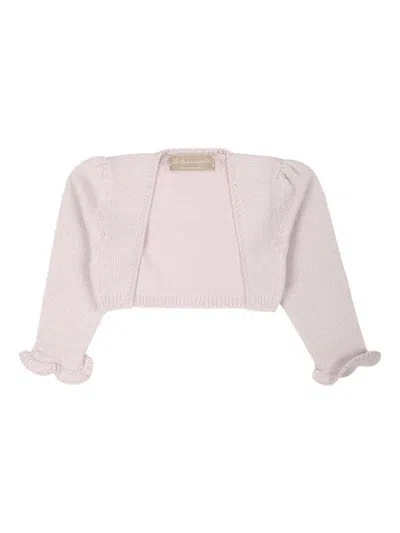 La Stupenderia Long-sleeved Cardigan In Pink