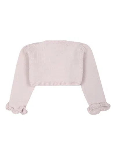 La Stupenderia Long-sleeved Cardigan In Pink