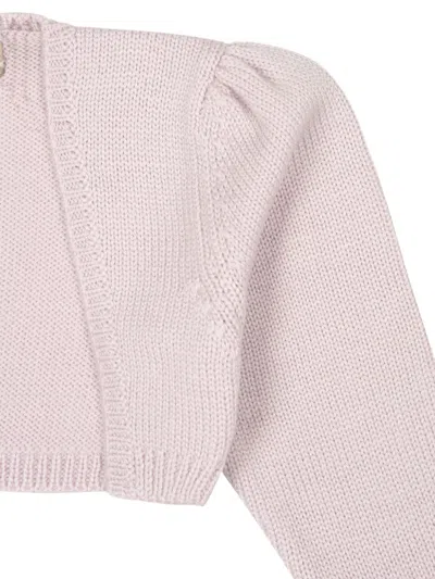 La Stupenderia Long-sleeved Cardigan In Pink