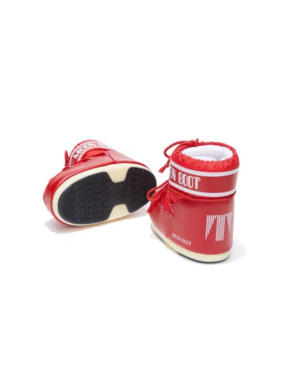 Moon Boot Girls Icon Low Boots In Red
