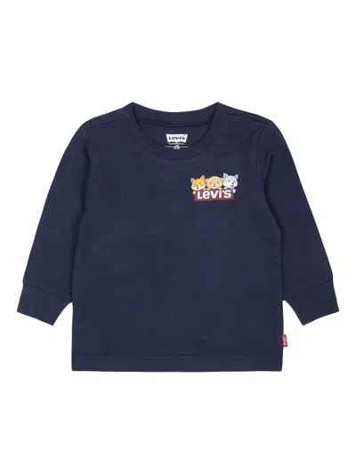 Levi's Hiking Icons-print Sweatshirt In Blue