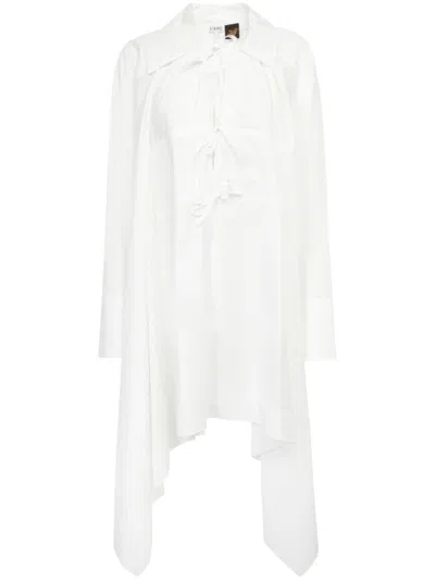 Loewe Cotton-blend Dress In White
