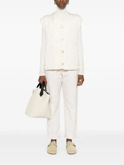 Fabiana Filippi Diamond-quilted Gilet In Neutrals