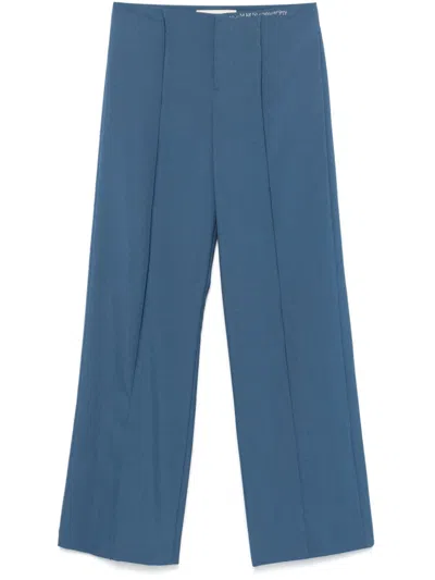 Marni Virgin Wool Trousers In Blue