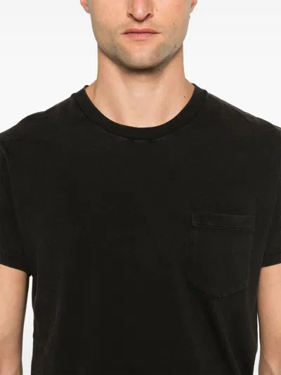 Tom Ford Black Stretch Cotton Crew Neck T-shirt In Grey