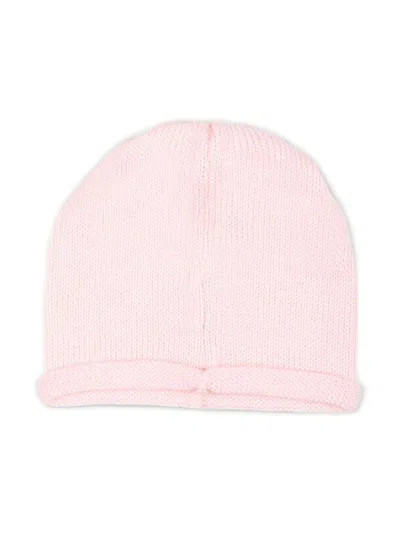 Little Bear Wool Beanie In Pink