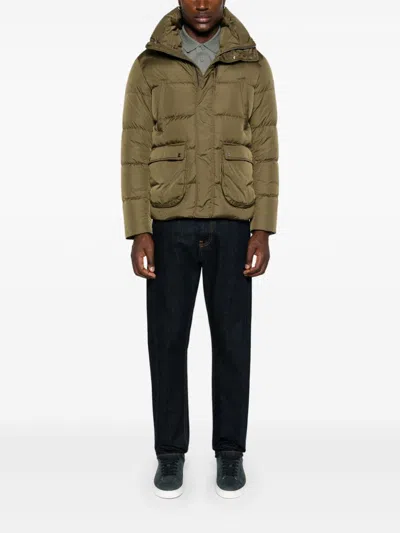 Herno Multi-pocket Pilot Cotton Suit In Green