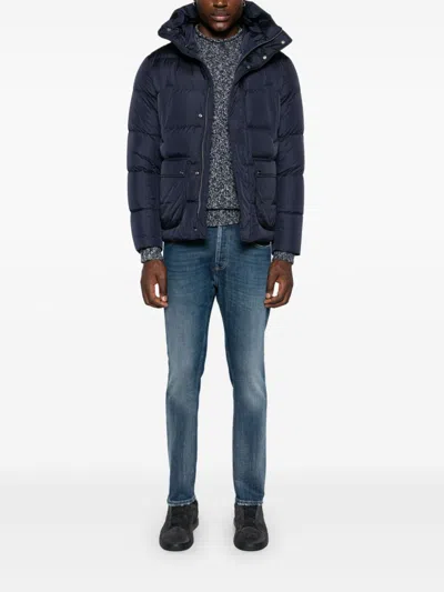 Herno Hooded Puffer Jacket In Blue