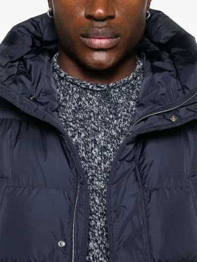 Herno Hooded Puffer Jacket In Blue