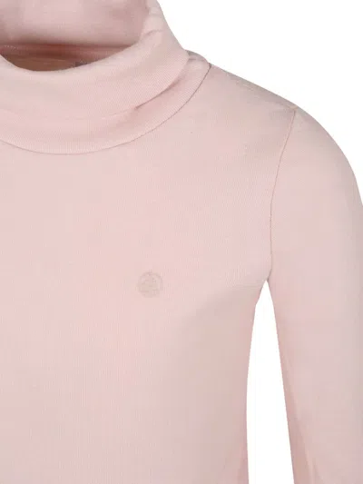 Petit Bateau Pink Turtle-neck T-shirt For Girl In Pink