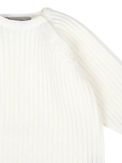Little Bear Wool Trousers (set Of Two) In White