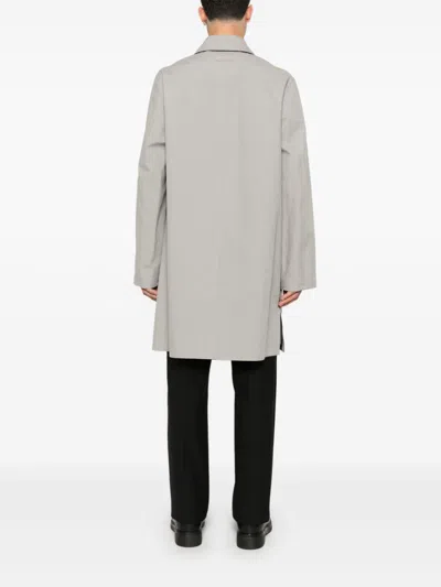 Givenchy Cotton Trench Coat In Grey