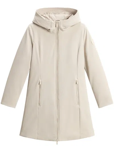 Shop Woolrich Firth Parka Coat In Neutrals