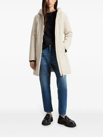 Woolrich Firth Parka Coat In Neutrals