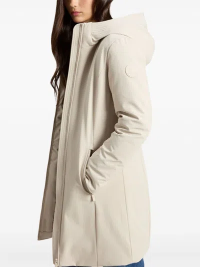 Woolrich Firth Parka Coat In Neutrals