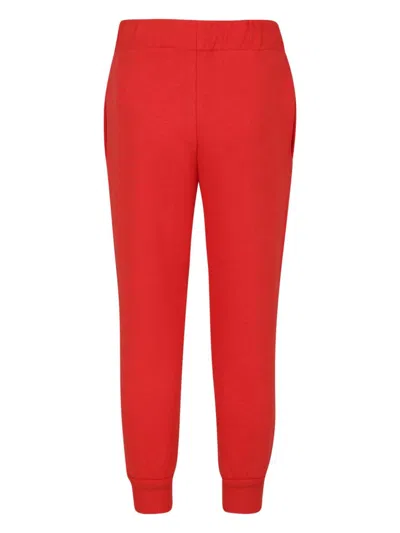 Mini Rodini Red Sweatpants For Kids With Dog In Red