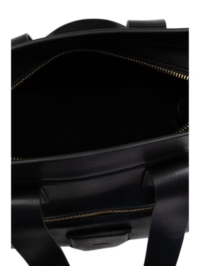 Shop Allsaints Perez Leather Tote Bag In Black