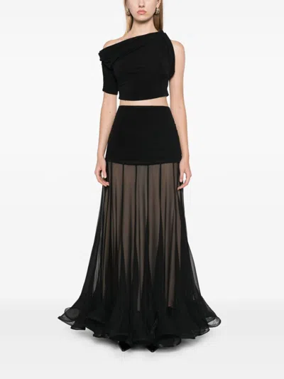 Zimmermann Illustration Flounce Ruffled Silk Maxi Skirt In