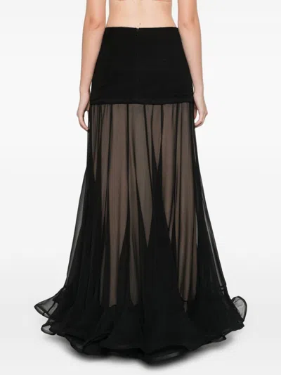 Shop Zimmermann Illustration Maxi Skirt In Black