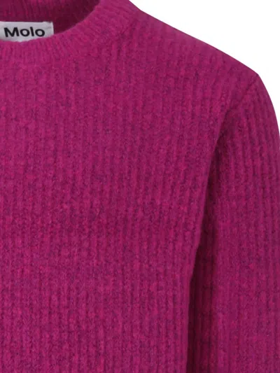 Molo Fuchsia Sweater Garda For Girl In Pink