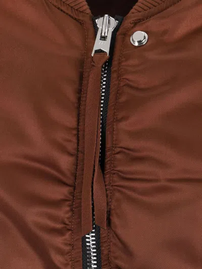 Agolde Jett Bomber Jacket In Brown