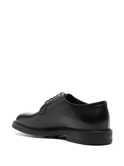 Henderson Baracco Leather Derby Shoes In Black