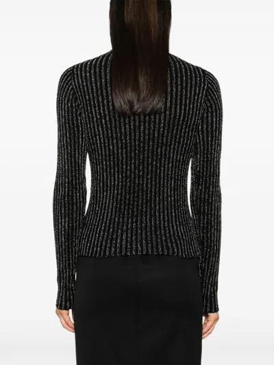 Shop Des Phemmes Lurex Sweater In Black