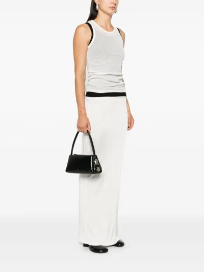 Osoi Pillow Bow Leather Shoulder Bag In Black