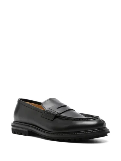 Henderson Baracco Leather Loafers In Black