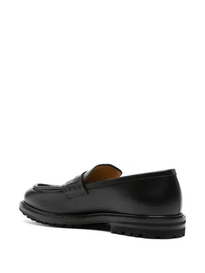 Henderson Baracco Leather Loafers In Black