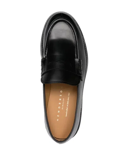 Henderson Baracco Leather Loafers In Black