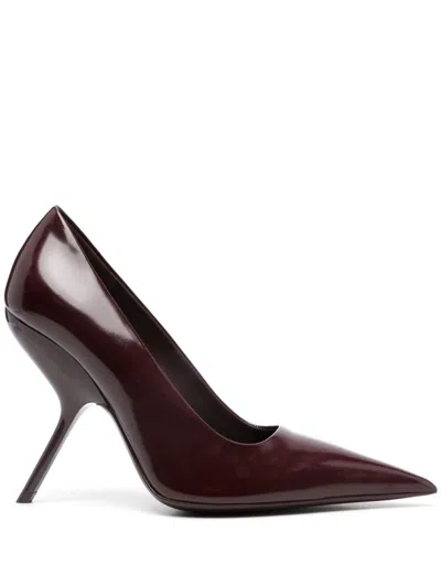 Ferragamo Chic Patent Leather Pointed Toe Pumps In Multicolor