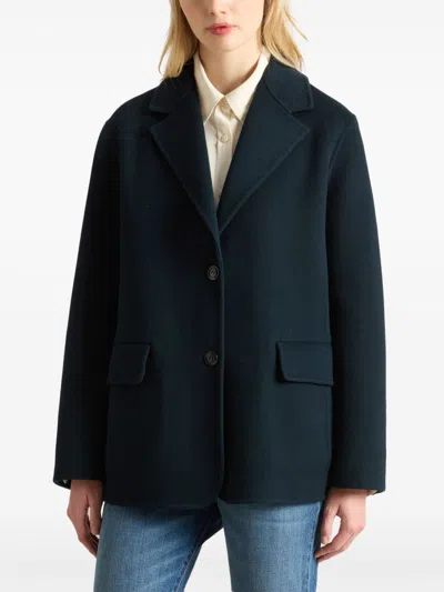 Woolrich Long-sleeved Suit Jacket In Blue