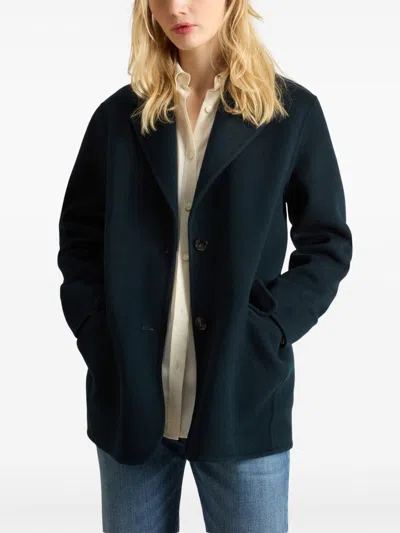 Woolrich Long-sleeved Suit Jacket In Blue