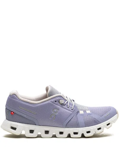 On Running On Cloud 5 Panelled Mesh Sneakers In Purple