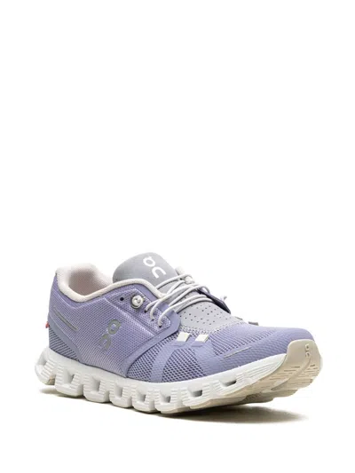 On Running On Cloud 5 Panelled Mesh Sneakers In Purple