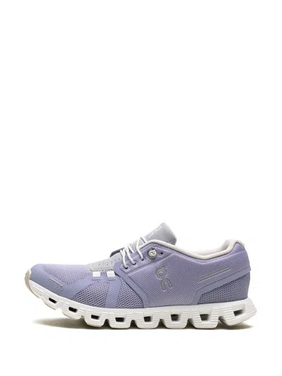 On Running On Cloud 5 Panelled Mesh Sneakers In Purple