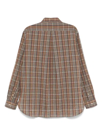 Sunflower Plaid Shirt In Brown