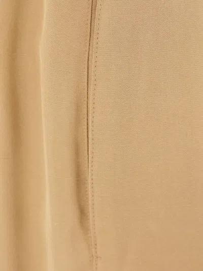Loro Piana Edward Raw Tussah Silk Trousers In Neutrals