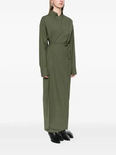 Fabiana Filippi Wrap Maxi Dress In Green