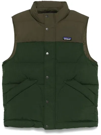 Shop Patagonia Downdrift Gilet In Grey