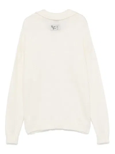 Family First Fine-knit Jumper In White