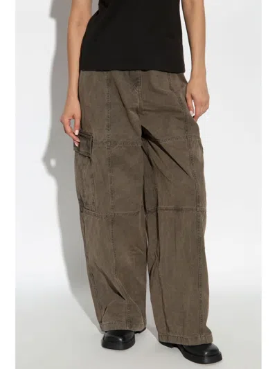 Kenzo Straight-leg Cargo Pants In Brown