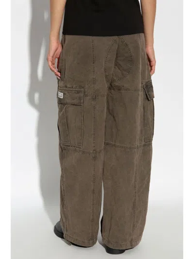 Kenzo Straight-leg Cargo Pants In Brown