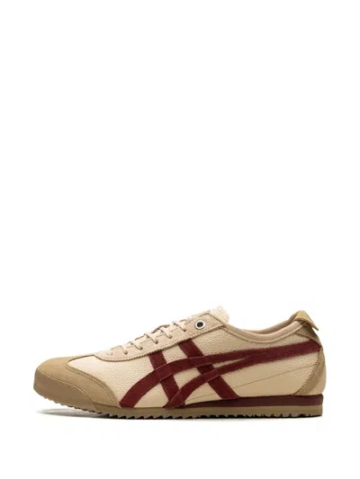 Shop Onitsuka Tiger Mexico 66 Sd "beige/beet Juice" Sneakers In Neutrals