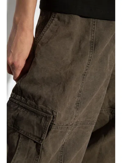 Kenzo Straight-leg Cargo Pants In Brown