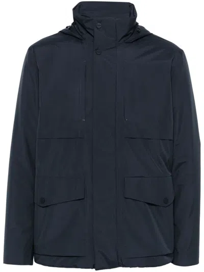 Herno Hooded Jacket In Blue