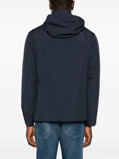 Herno Hooded Jacket In Blue