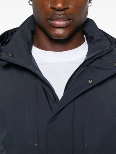 Herno Hooded Jacket In Blue